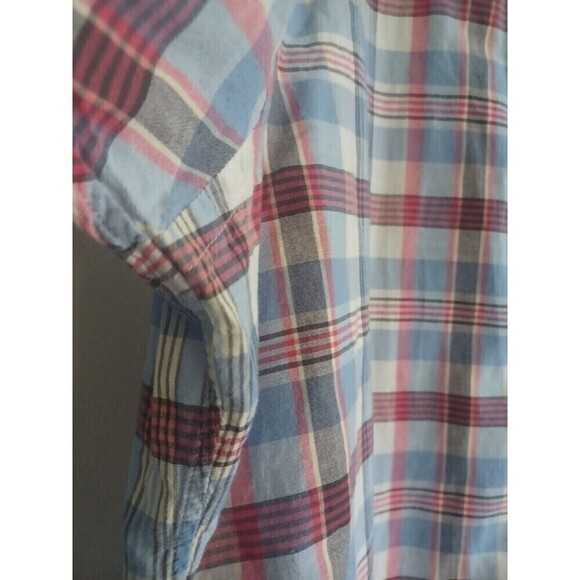 Ralph Lauren Jeans Co men's buttonfront shirt L plaid short sleeve nautical prep - Picture 5 of 10